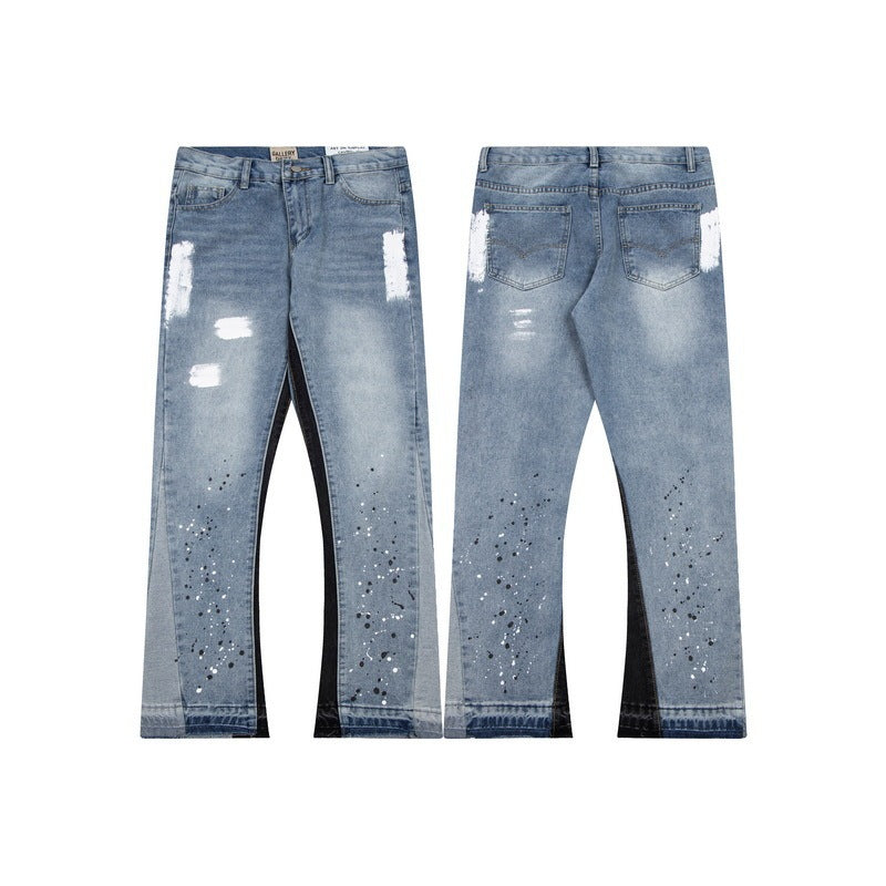 Men's Casual Washed Jeans