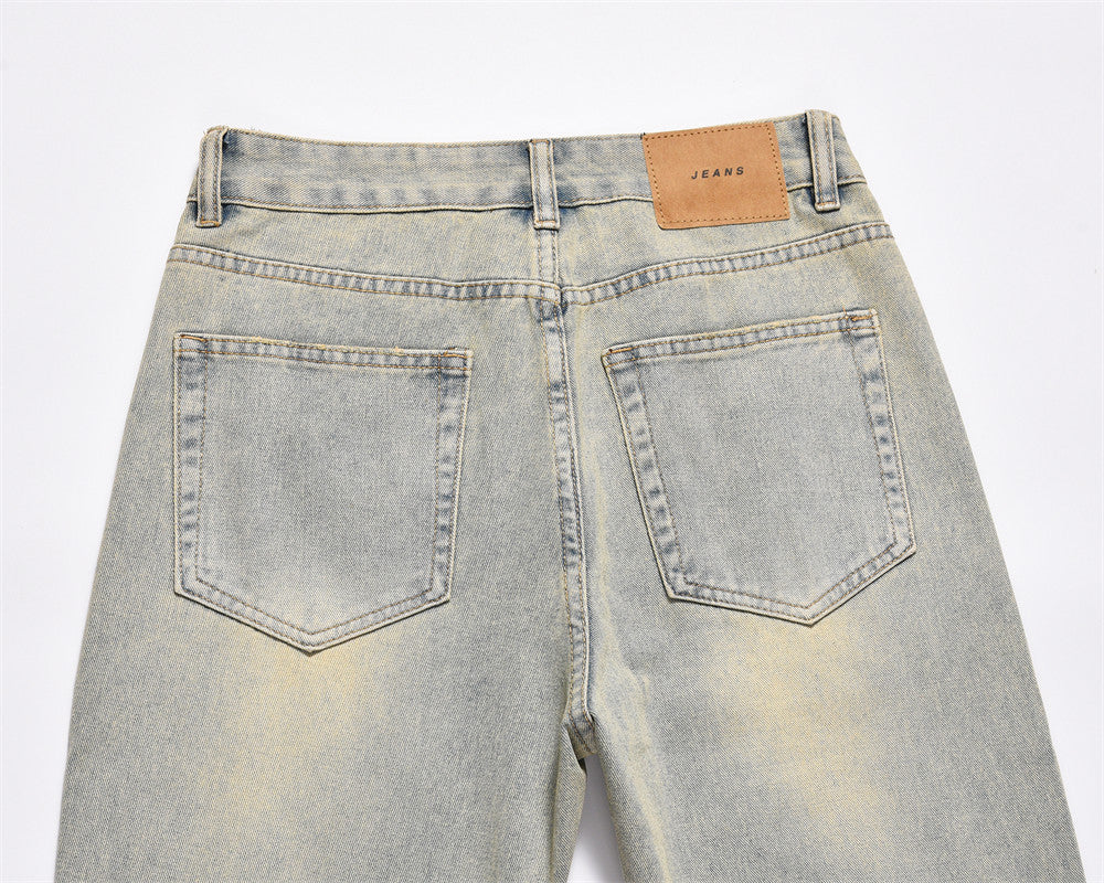 Denim Straight-leg Pants Men