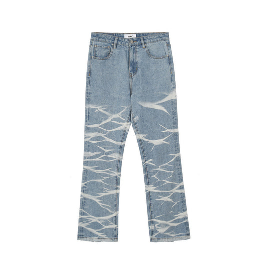 High Street Ripped Whisker Jeans
