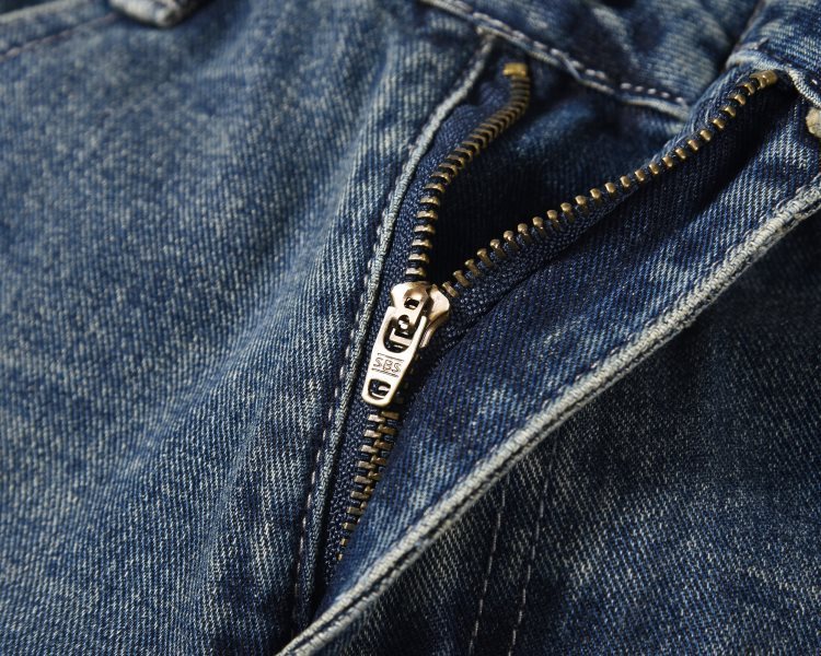 Pants Flared Pleated Jeans