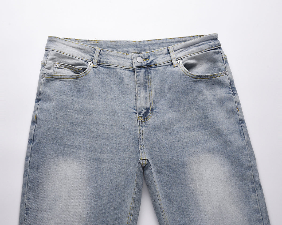 Jeans Hem Scimitar Zipper Design