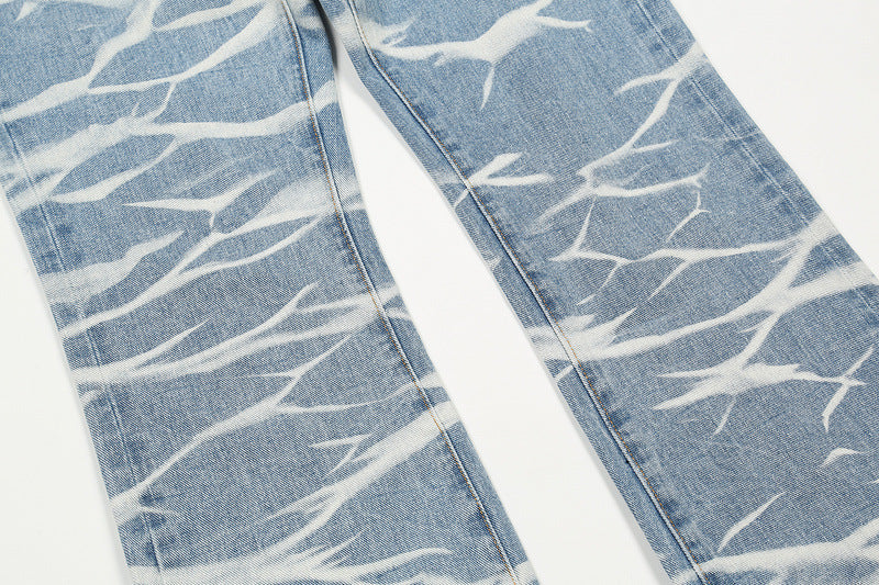 High Street Ripped Whisker Jeans