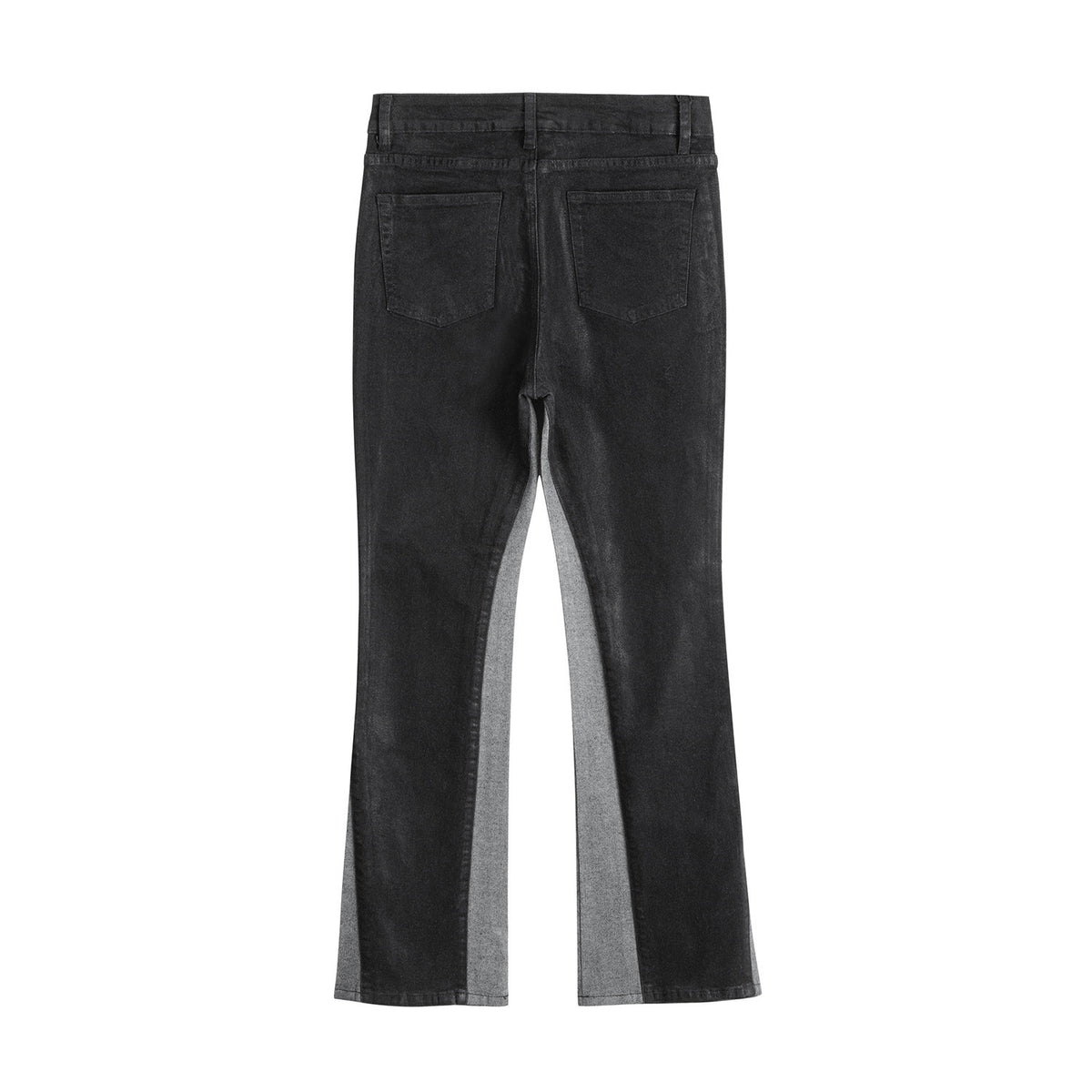 Color Brush Wax Slightly Flared Jeans