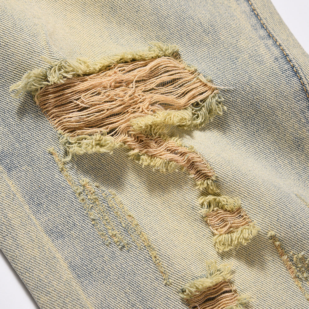 Denim Straight-leg Pants Men
