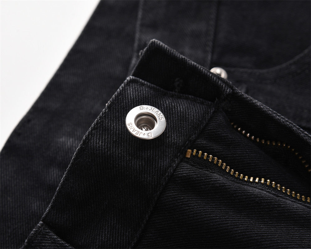 Street  Slightly Flared Denim Trousers