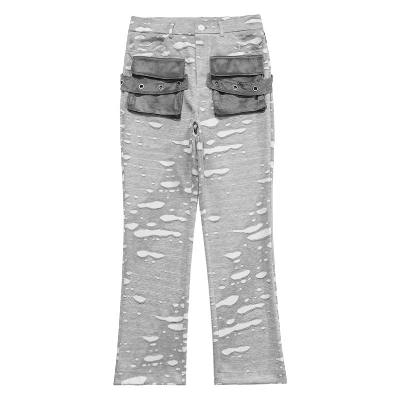 jeans flared style black&blue