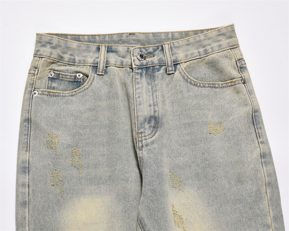 Denim Straight-leg Pants Men