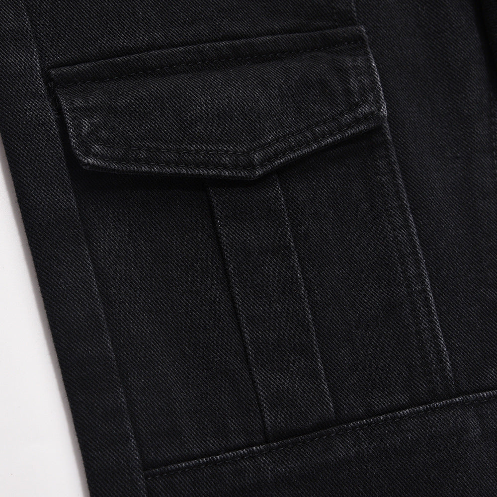 Street  Slightly Flared Denim Trousers