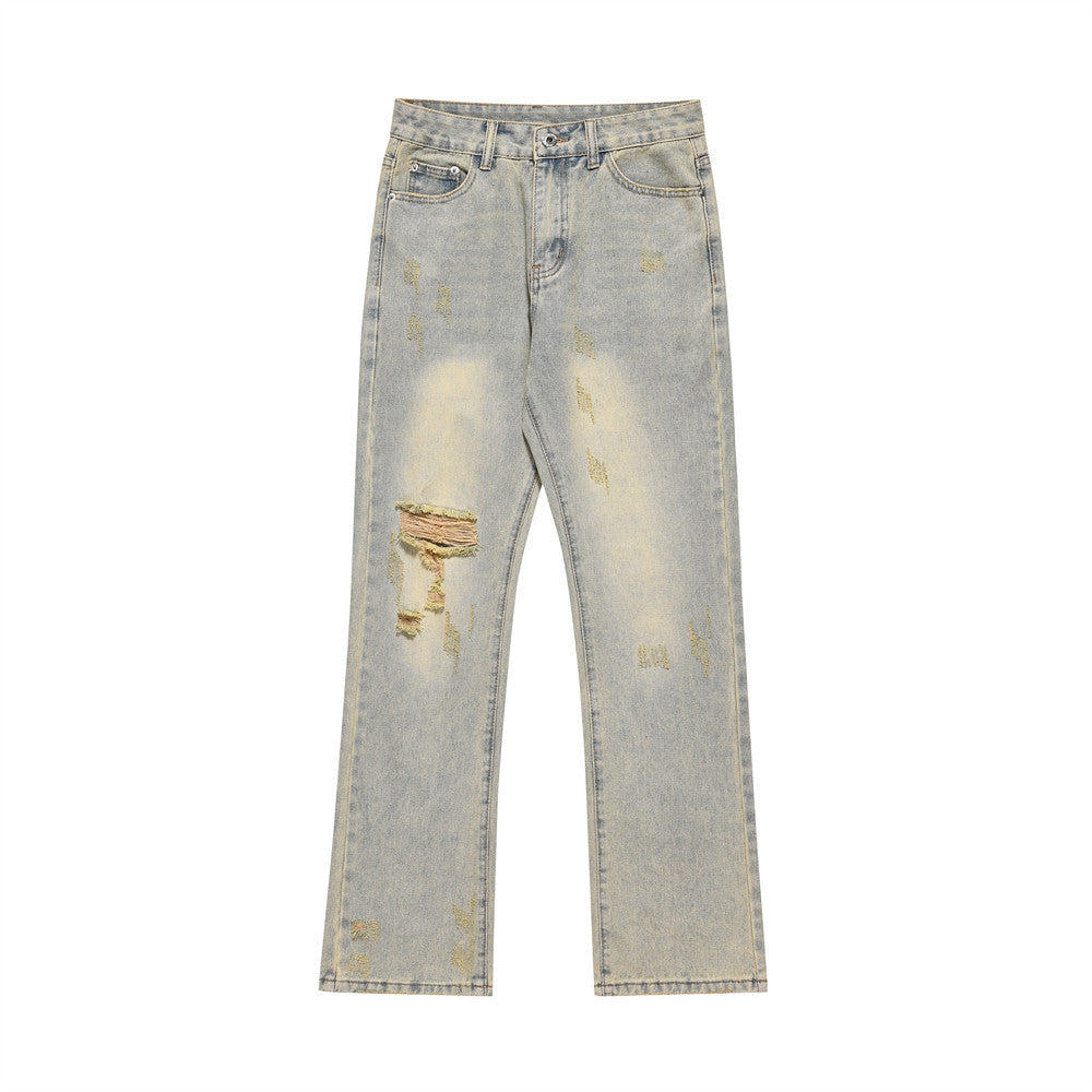 Denim Straight-leg Pants Men