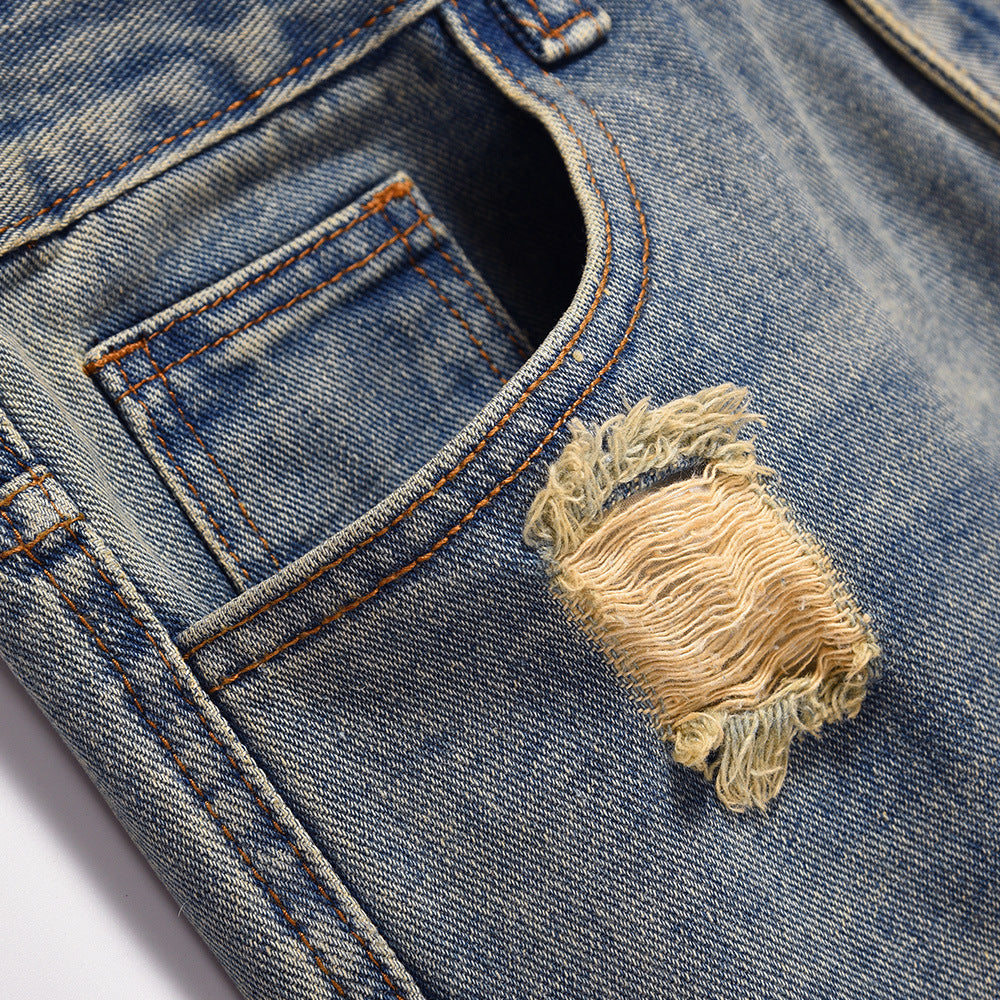 Retro Fashion And Personalized Jeans For Men
