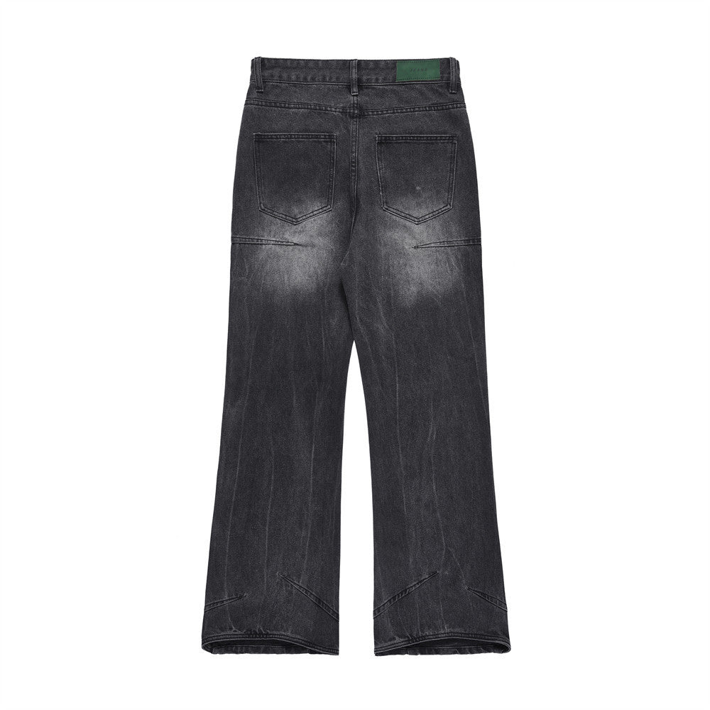 Bright White Jeans Straight Trousers Men