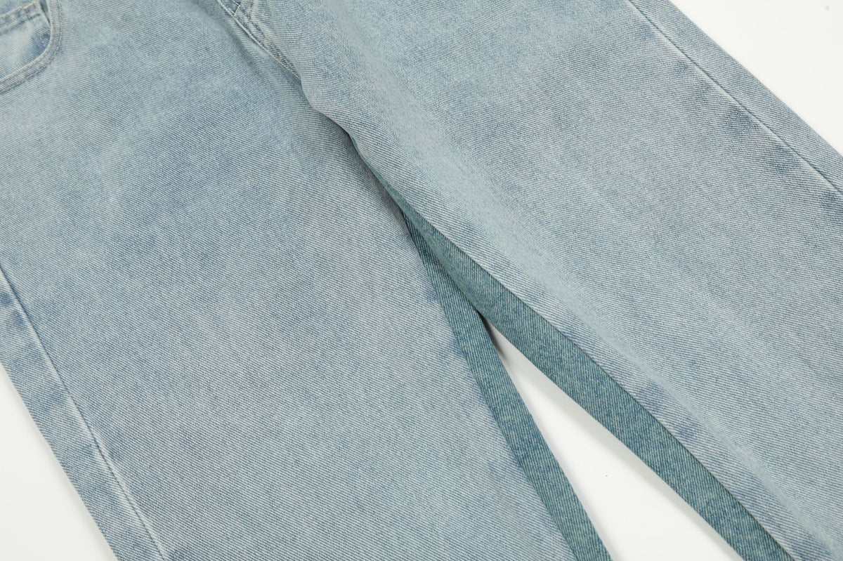 High Street Patchwork Micro Flare Jeans