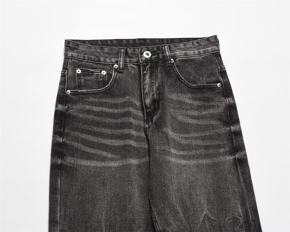 Distressed Wide-leg Jeans For Men