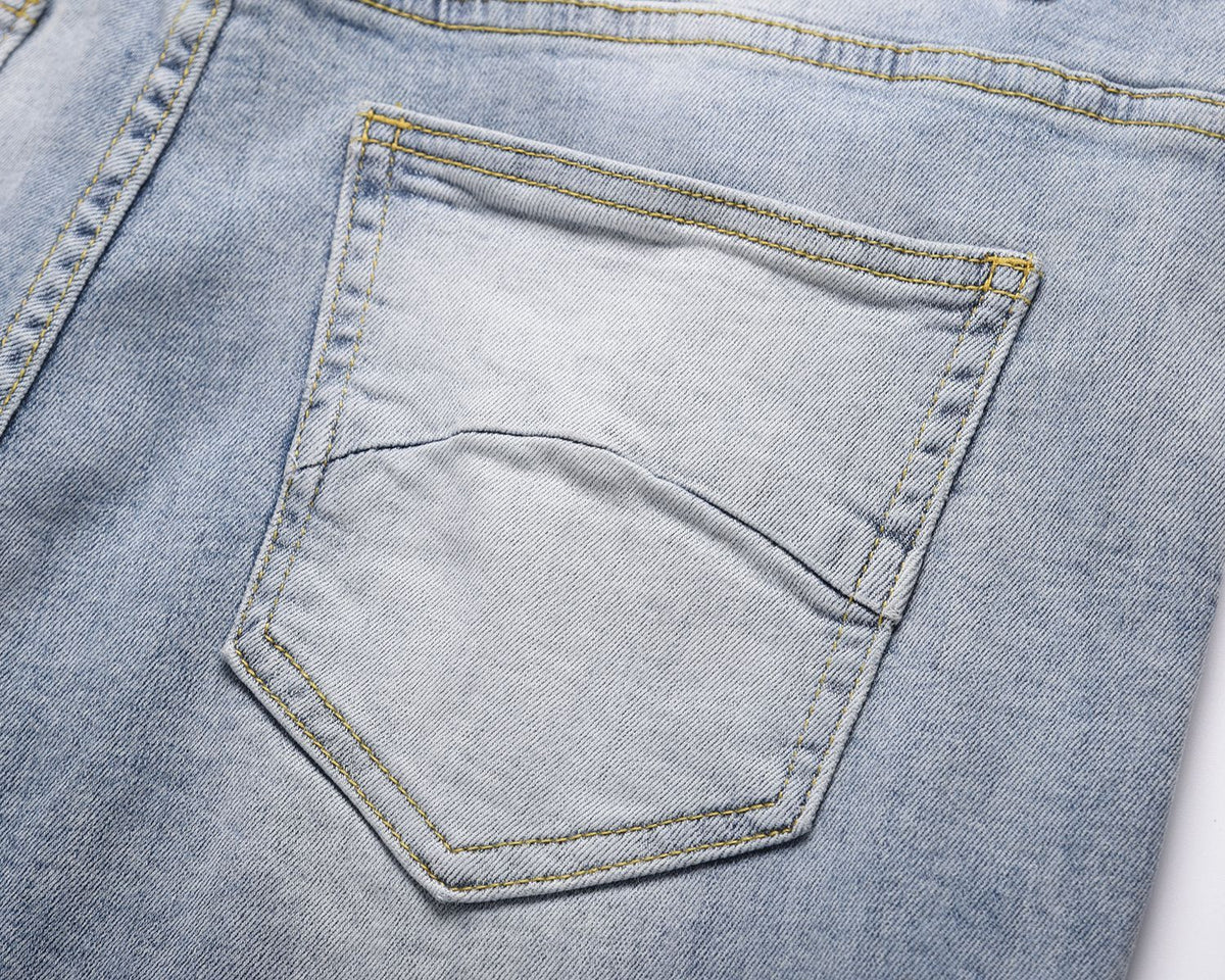 Jeans Hem Scimitar Zipper Design