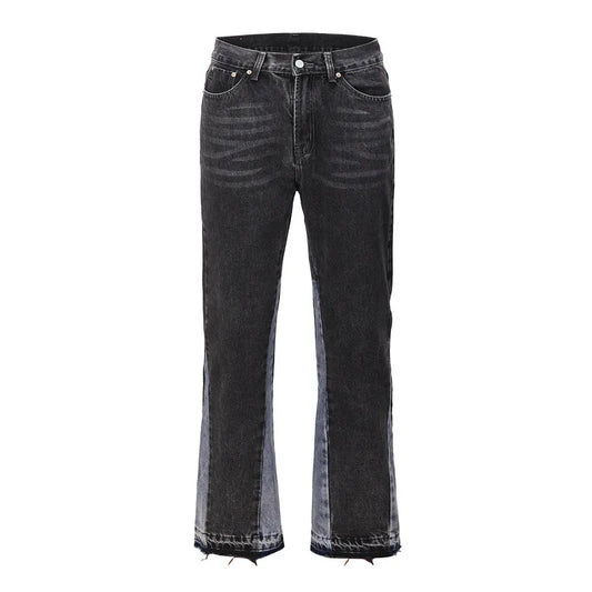 Black and Grey Jeans Flares