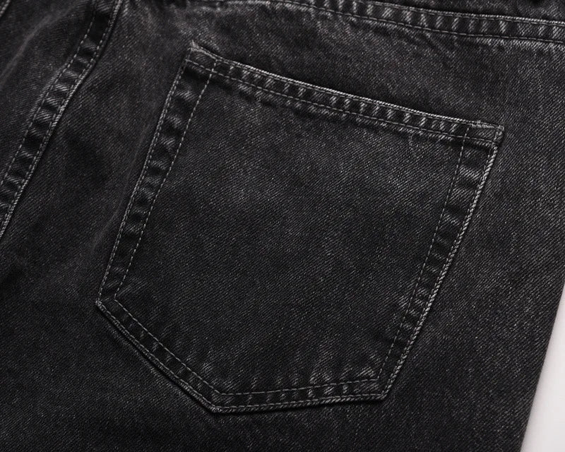 Black and Grey Jeans Flares