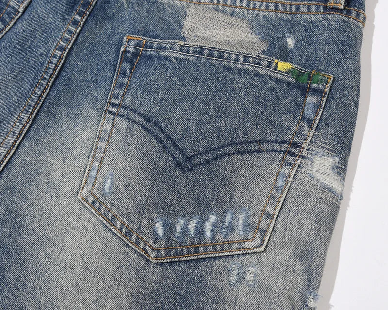 Retro Streetwear Mens Jeans