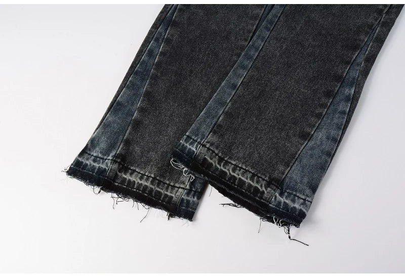 Denim jeans gray black
