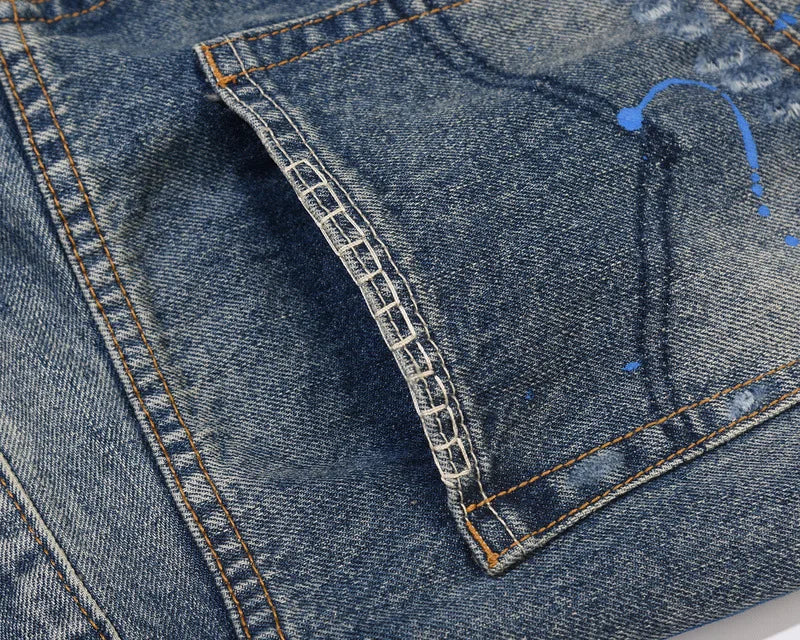 Retro Streetwear Mens Jeans