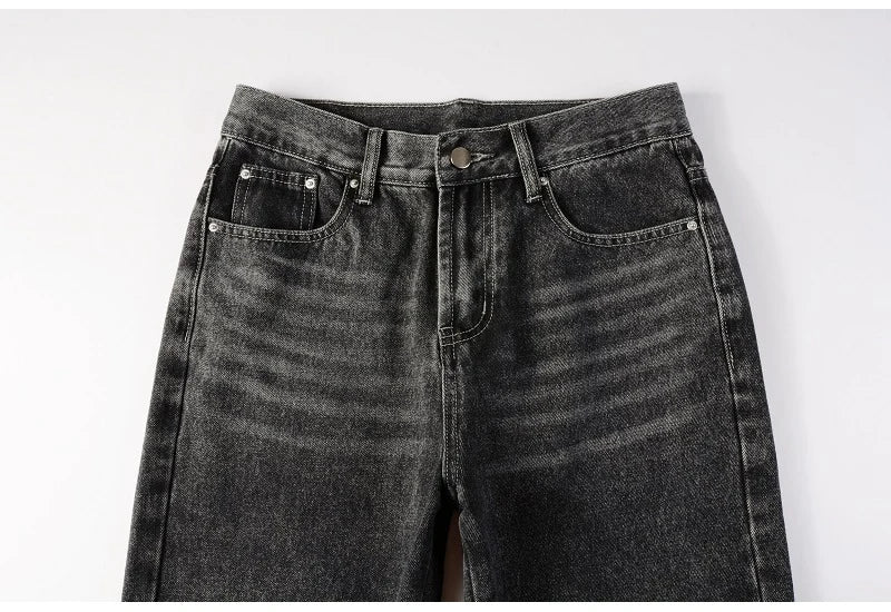 Denim jeans gray black
