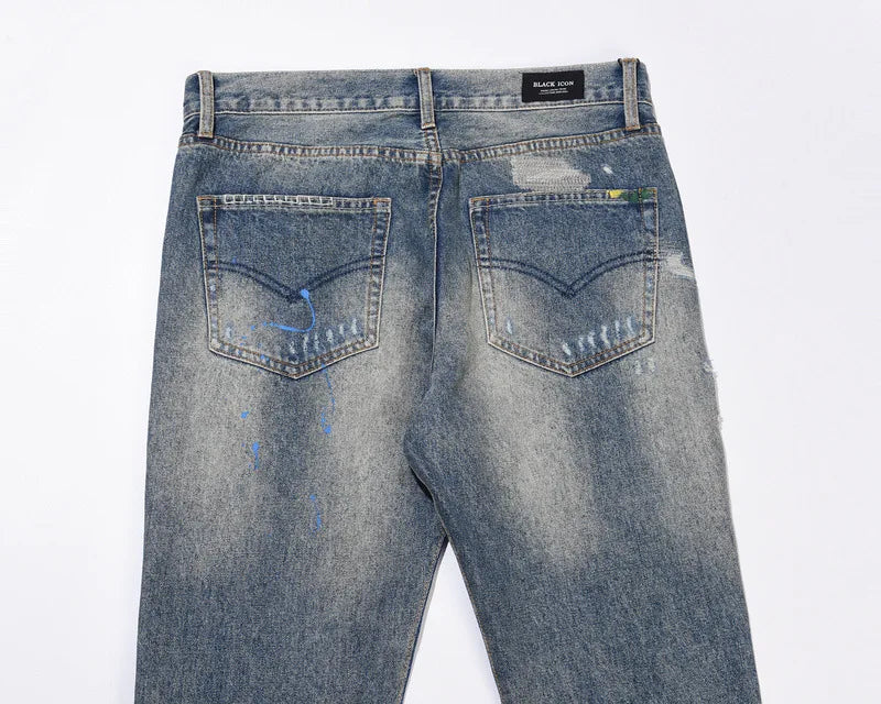 Retro Streetwear Mens Jeans