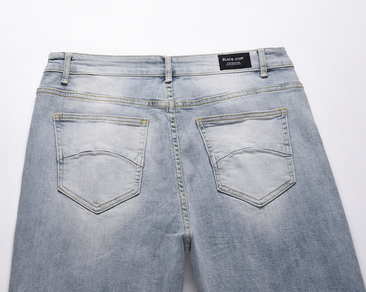 Jeans Hem Scimitar Zipper Design