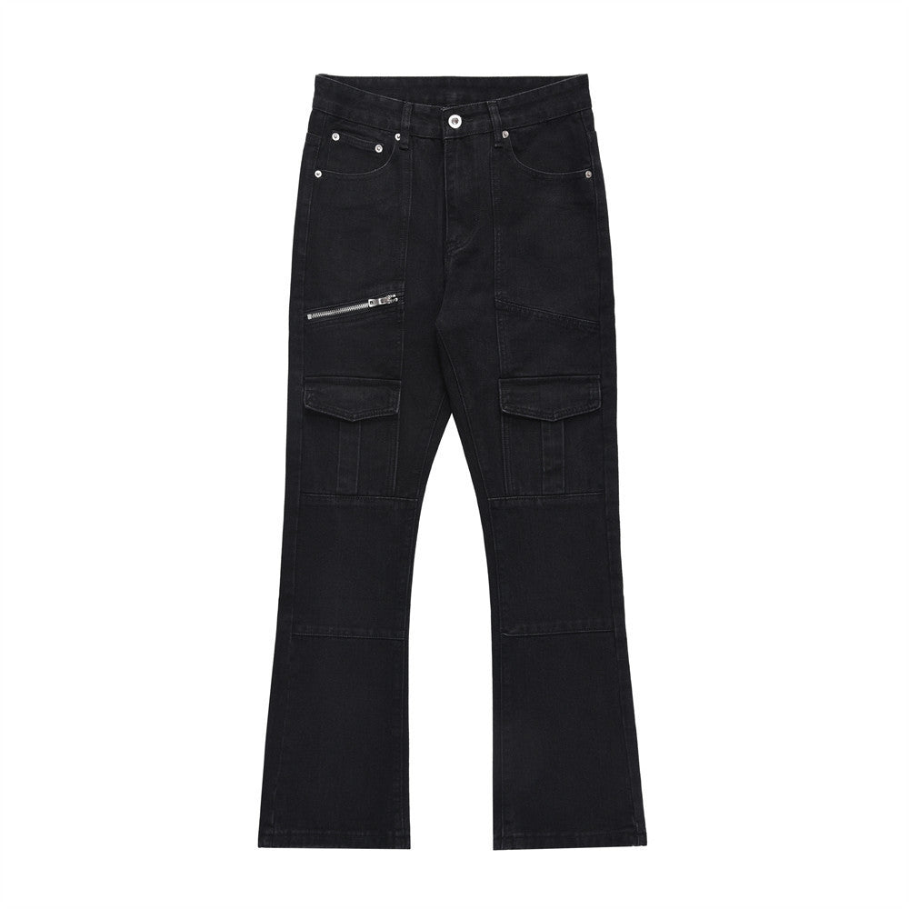 Street  Slightly Flared Denim Trousers