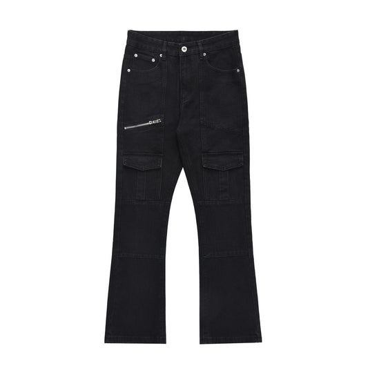 Street  Slightly Flared Denim Trousers