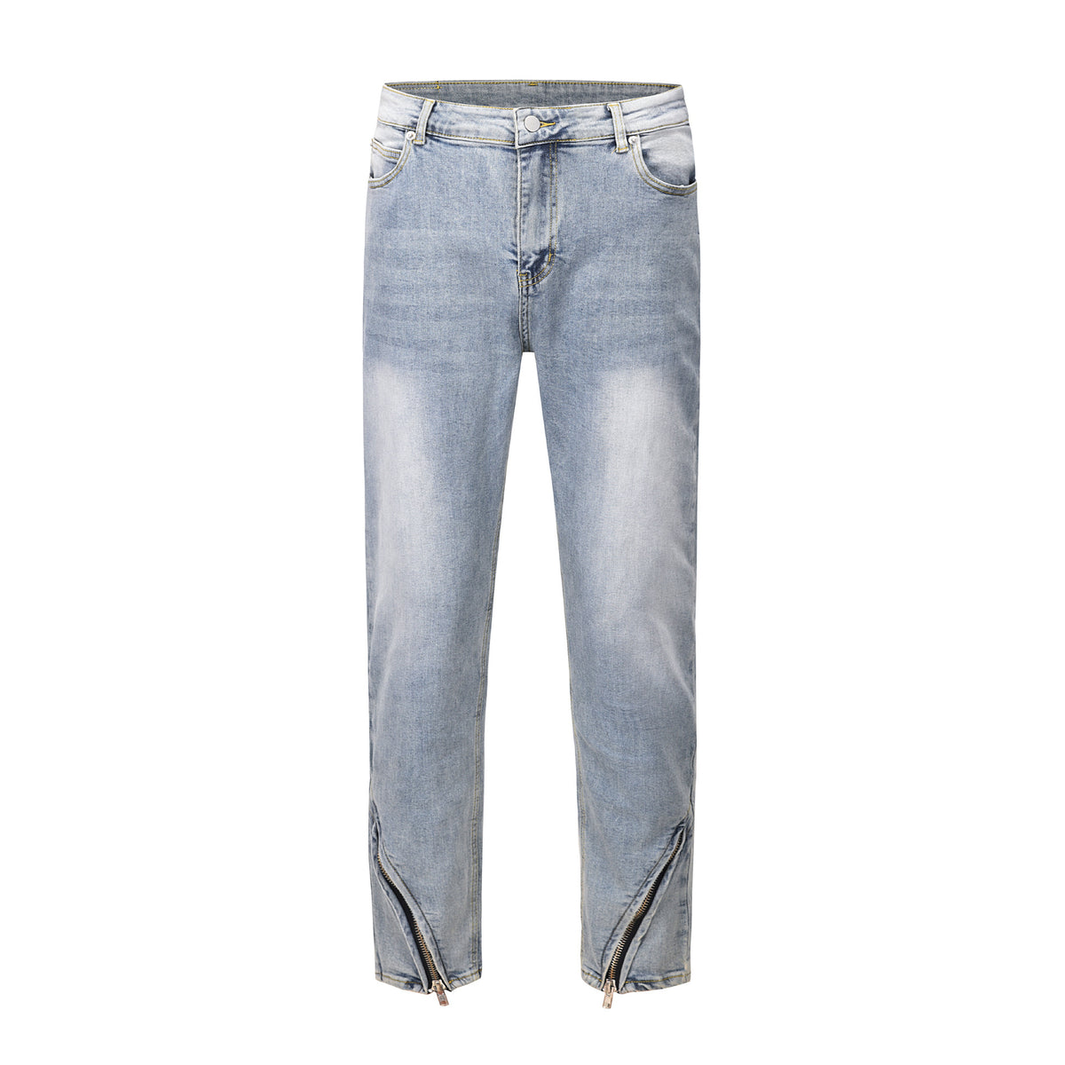 Jeans Hem Scimitar Zipper Design