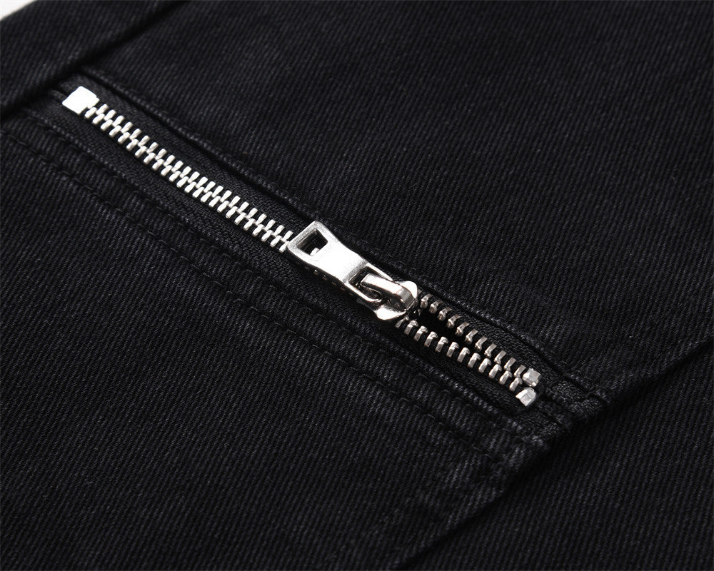 Street  Slightly Flared Denim Trousers