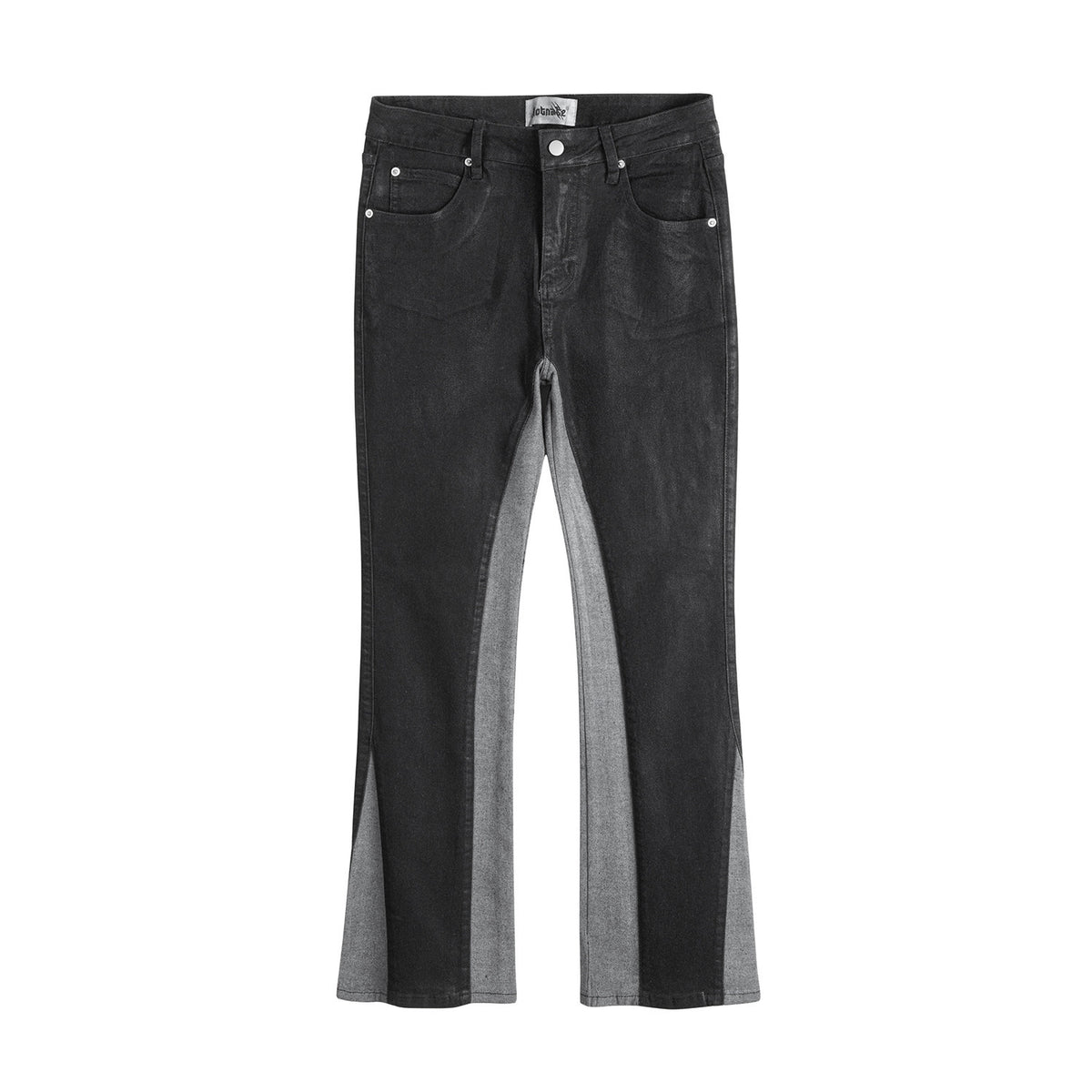 Color Brush Wax Slightly Flared Jeans