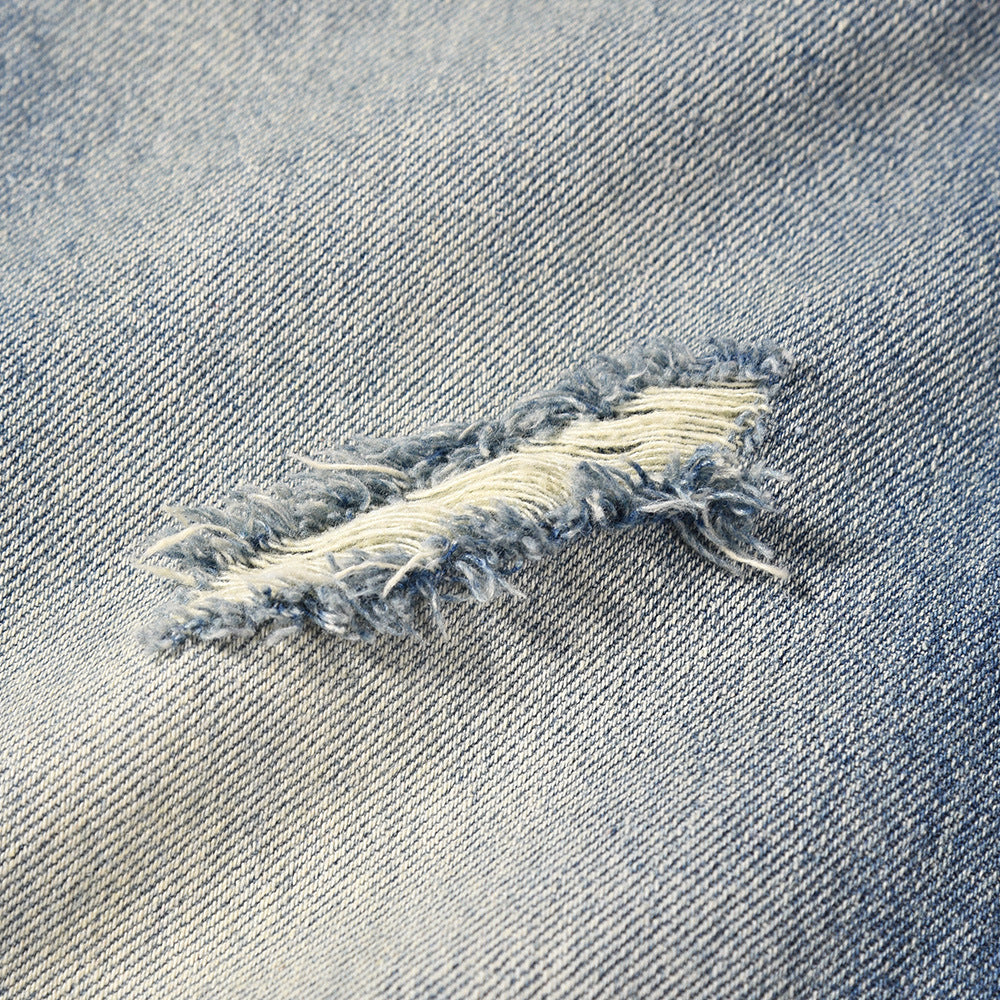 Washed Straight Jeans Loose Mop Wide-leg Pants