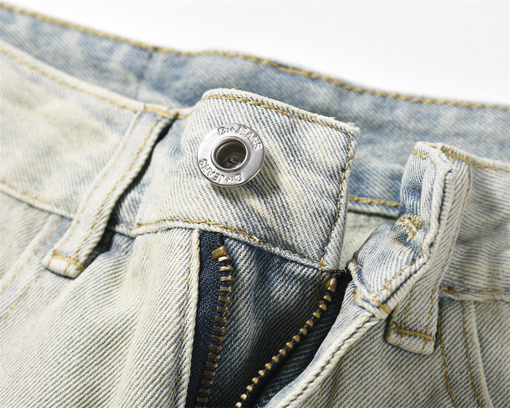 Vintage Yellow Jeans flared