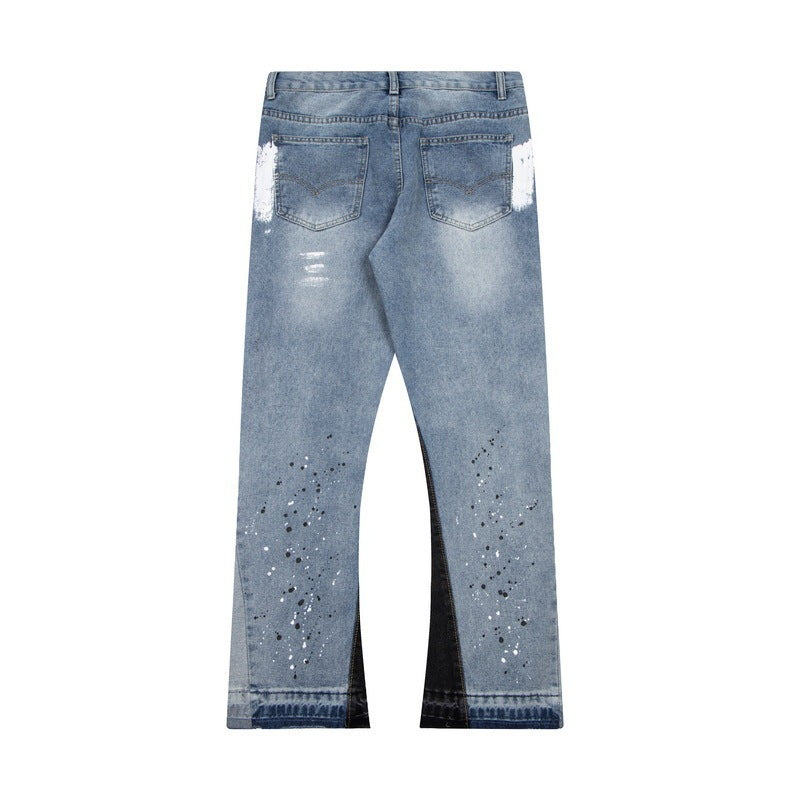 Men's Casual Washed Jeans