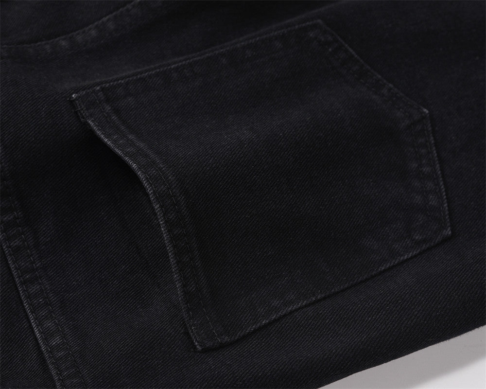 Street  Slightly Flared Denim Trousers