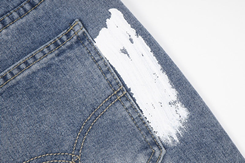 Men's Casual Washed Jeans